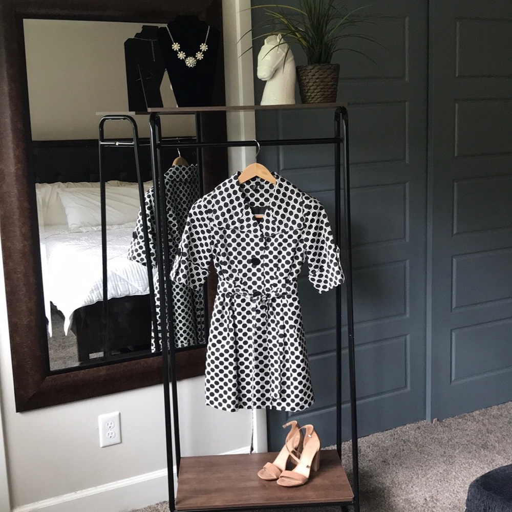 Wide collar graphic belted fashion coat POCKETS!